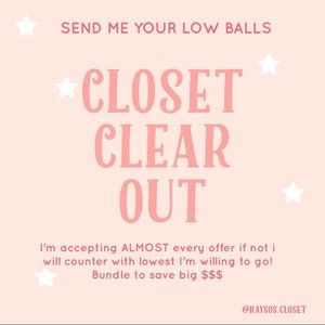 CLOSET CLEAR OUT🎉 (DONT BUY THIS LISTING)